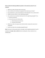 additional questions on the model essay TV and Computer.docx